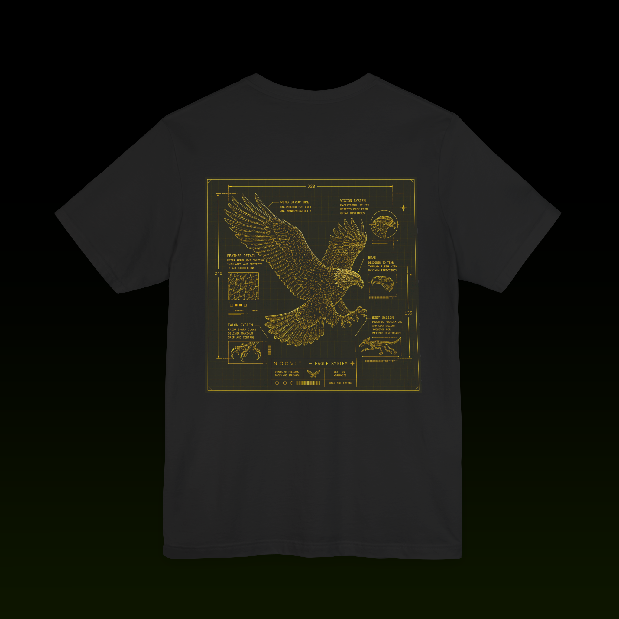 Techprint 006 — Eagle Anatomy Tee