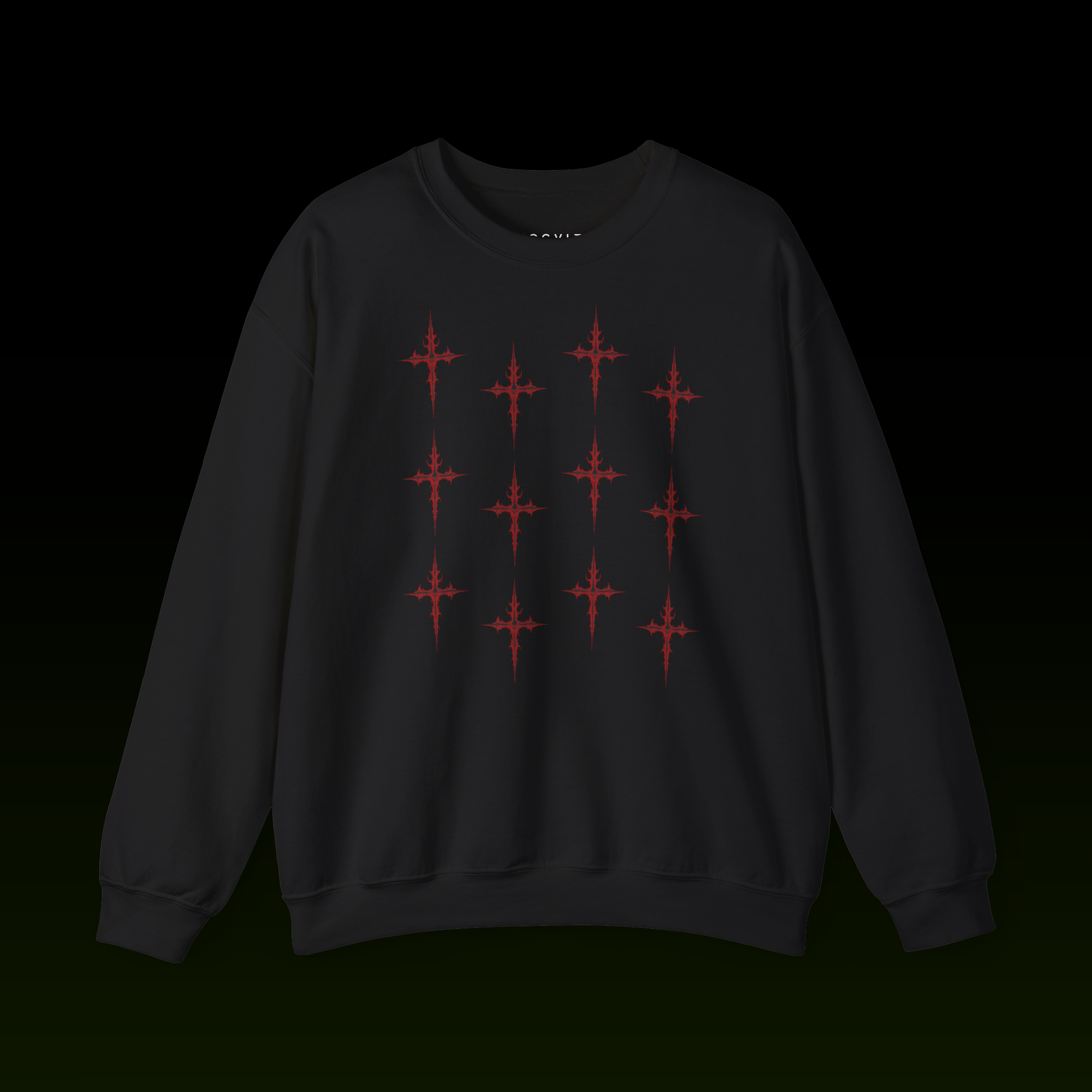 BLOOD CROSS PATTERN SWEATSHIRT