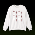 BLOOD CROSS PATTERN SWEATSHIRT