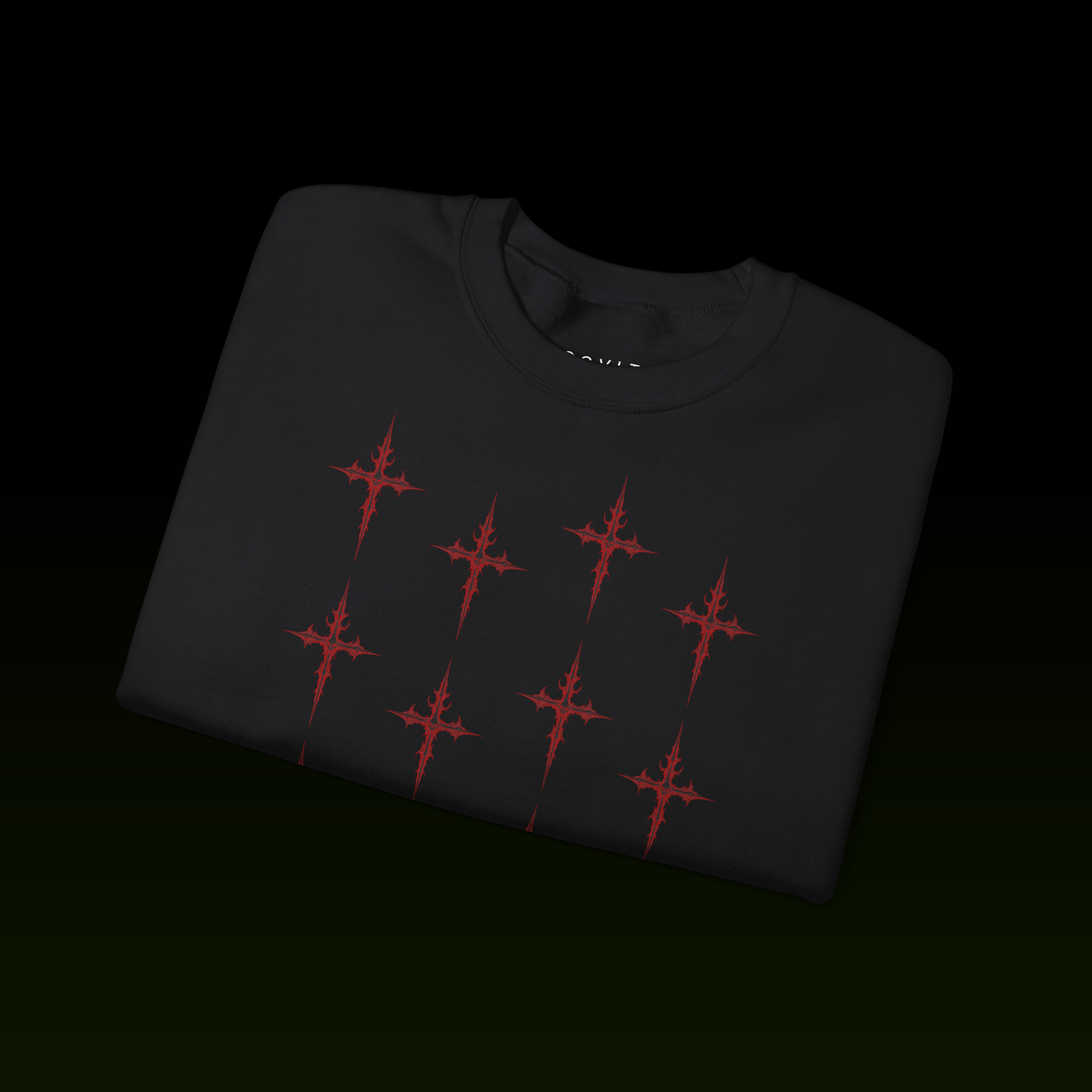 BLOOD CROSS PATTERN SWEATSHIRT